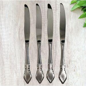 Oneida USA Classic Mood Deauville Prescott Dinner Knife Stainless Flatware Set/4